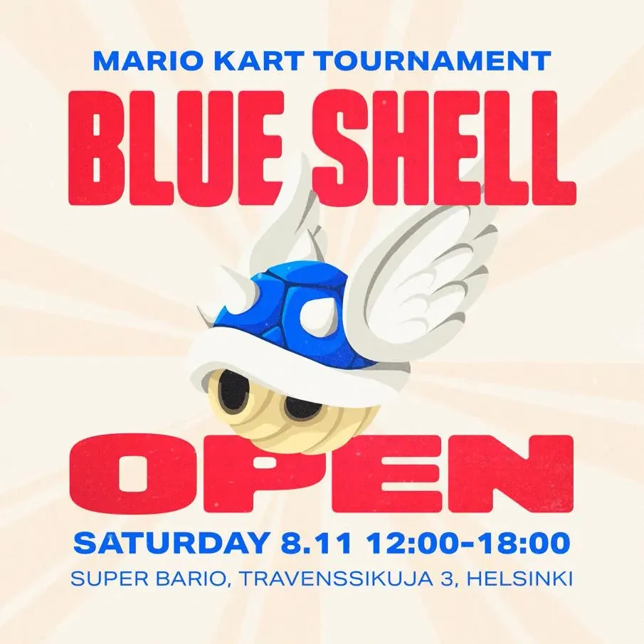 Mario Kart Blue Shell Open 2025